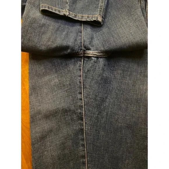 Banana Republic High-Rise Barrel Jean Dark Wash Utility Blue Denim 32/14 - Picture 8 of 10